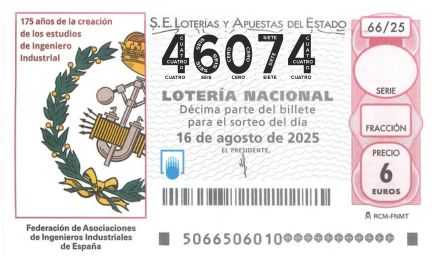 Décimo 46074 del sorteo 66-16/08/2025 Sábado