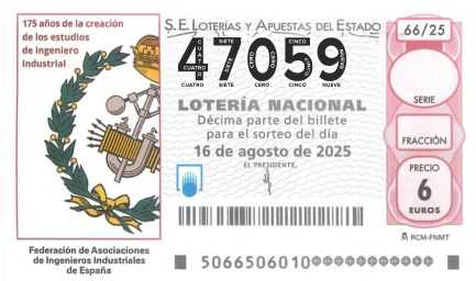 Décimo 47059 del sorteo 66-16/08/2025 Sábado