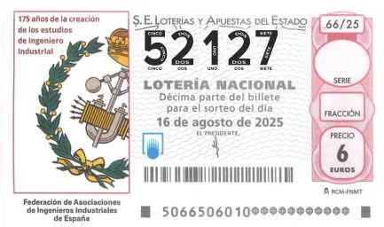 Décimo 52127 del sorteo 66-16/08/2025 Sábado