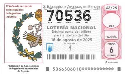 Décimo 70536 del sorteo 66-16/08/2025 Sábado