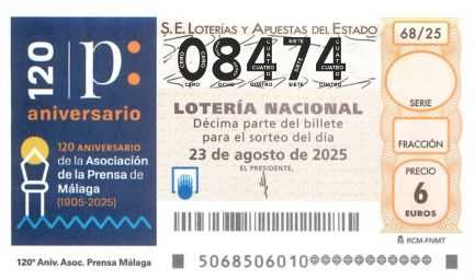 Décimo 08474 del sorteo 68-23/08/2025 Sábado