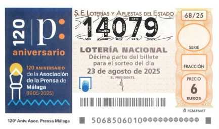 Décimo 14079 del sorteo 68-23/08/2025 Sábado