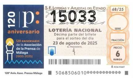 Décimo 15033 del sorteo 68-23/08/2025 Sábado