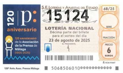 Décimo 15124 del sorteo 68-23/08/2025 Sábado