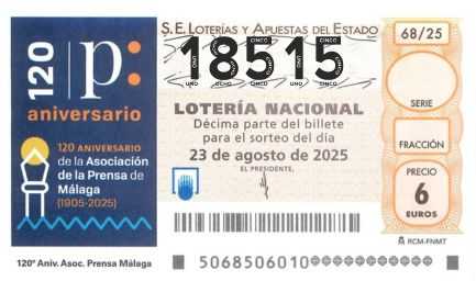 Décimo 18515 del sorteo 68-23/08/2025 Sábado