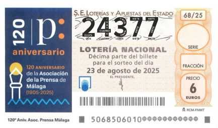 Décimo 24377 del sorteo 68-23/08/2025 Sábado