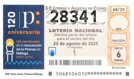 Décimo 28341 del sorteo 68-23/08/2025 Sábado