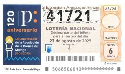 Décimo 41721 del sorteo 68-23/08/2025 Sábado