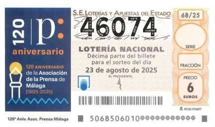 Décimo 46074 del sorteo 68-23/08/2025 Sábado