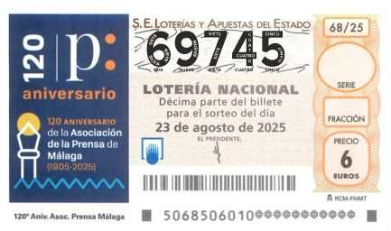 Décimo 69745 del sorteo 68-23/08/2025 Sábado