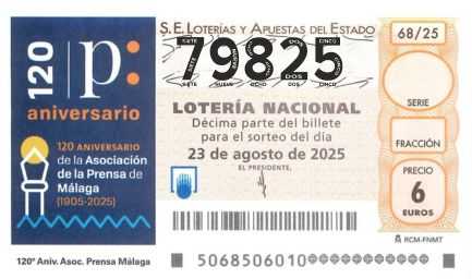 Décimo 79825 del sorteo 68-23/08/2025 Sábado