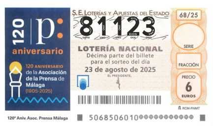 Décimo 81123 del sorteo 68-23/08/2025 Sábado