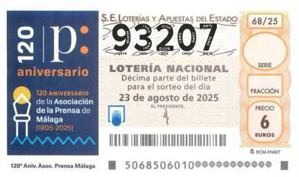 Décimo 93207 del sorteo 68-23/08/2025 Sábado