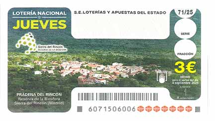 Décimo 23167 del sorteo 71-04/09/2025 Jueves