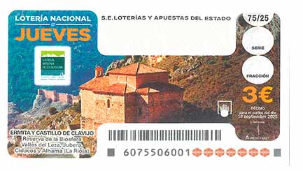 Décimo 05814 del sorteo 75-18/09/2025 Jueves
