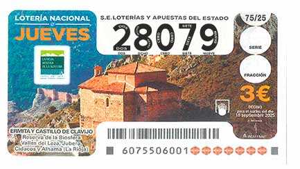 Décimo 28079 del sorteo 75-18/09/2025 Jueves