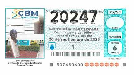 Décimo 20247 del sorteo 76-20/09/2025 Sábado
