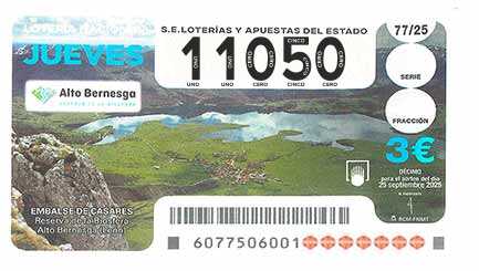 Décimo 11050 del sorteo 77-25/09/2025 Jueves
