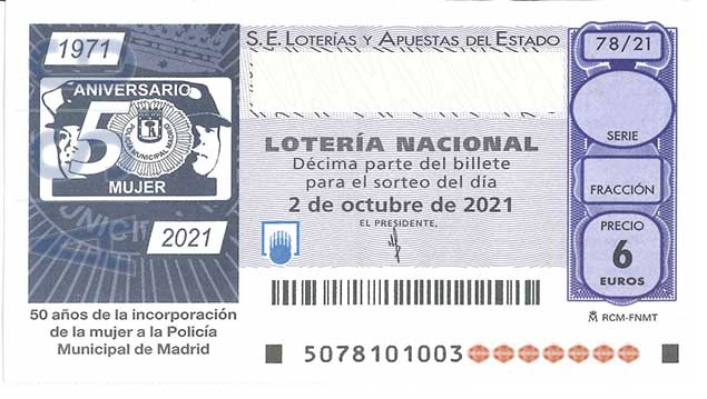 Décimo 66146 del sorteo 78-02/10/2021 Sábado
