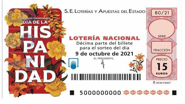 Décimo 41549 del sorteo 80-09/10/2021 Sábado