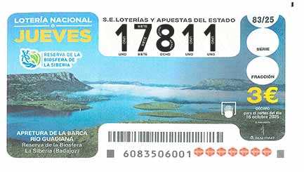 Décimo 17811 del sorteo 83-16/10/2025 Jueves