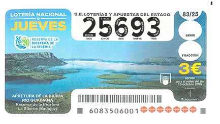Décimo 25693 del sorteo 83-16/10/2025 Jueves
