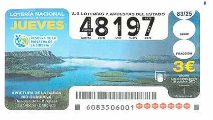 Décimo 48197 del sorteo 83-16/10/2025 Jueves