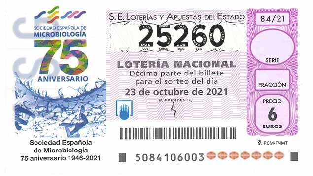 Décimo 25260 del sorteo 84-23/10/2021 Sábado