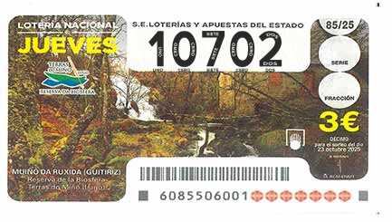 Décimo 10702 del sorteo 85-23/10/2025 Jueves