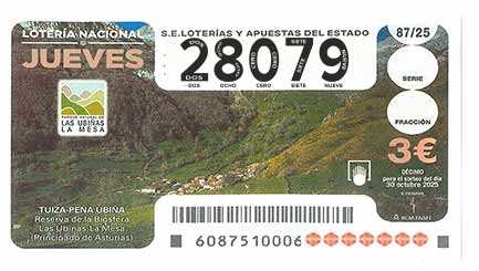 Décimo 28079 del sorteo 87-30/10/2025 Jueves