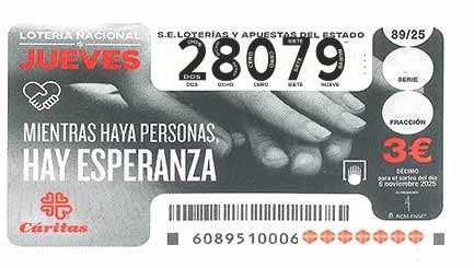 Décimo 28079 del sorteo 89-06/11/2025 Jueves