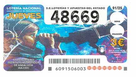 Décimo 48669 del sorteo 91-13/11/2025 Jueves
