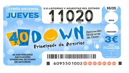 Décimo 11020 del sorteo 95-27/11/2025 Jueves