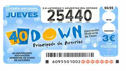 Décimo 25440 del sorteo 95-27/11/2025 Jueves