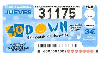 Décimo 31175 del sorteo 95-27/11/2025 Jueves