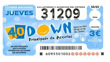 Décimo 31209 del sorteo 95-27/11/2025 Jueves