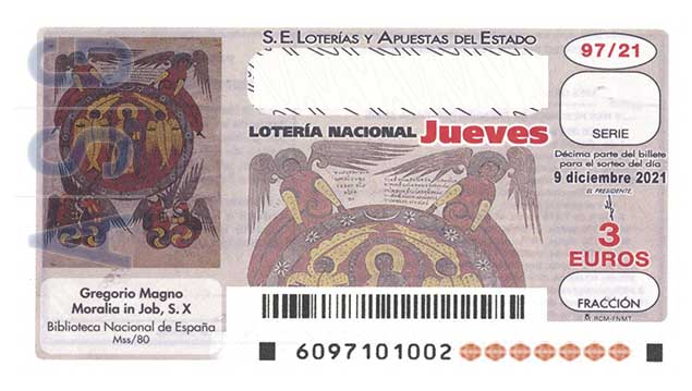 Décimo 22501 del sorteo 97-09/12/2021 Jueves
