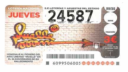 Décimo 24587 del sorteo 99-11/12/2025 Jueves