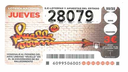Décimo 28079 del sorteo 99-11/12/2025 Jueves