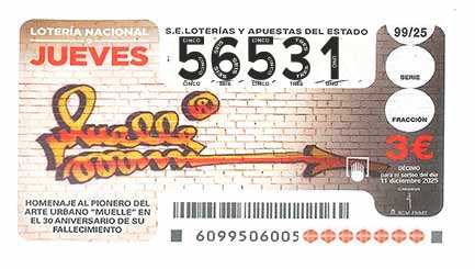 Décimo 56531 del sorteo 99-11/12/2025 Jueves